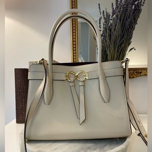 Kate Spade Beige Satchel Handbag Gold Hardwarw
